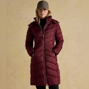 Patagonia Women's Maroon Women’s Down with it Parka Coat SZ S